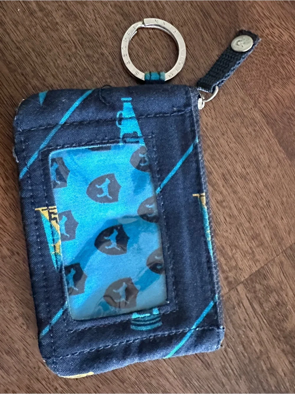 PINK Victoria's Secret Card Holder with Key Ring
